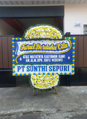 Papan Bunga Duka di Bojongkerta